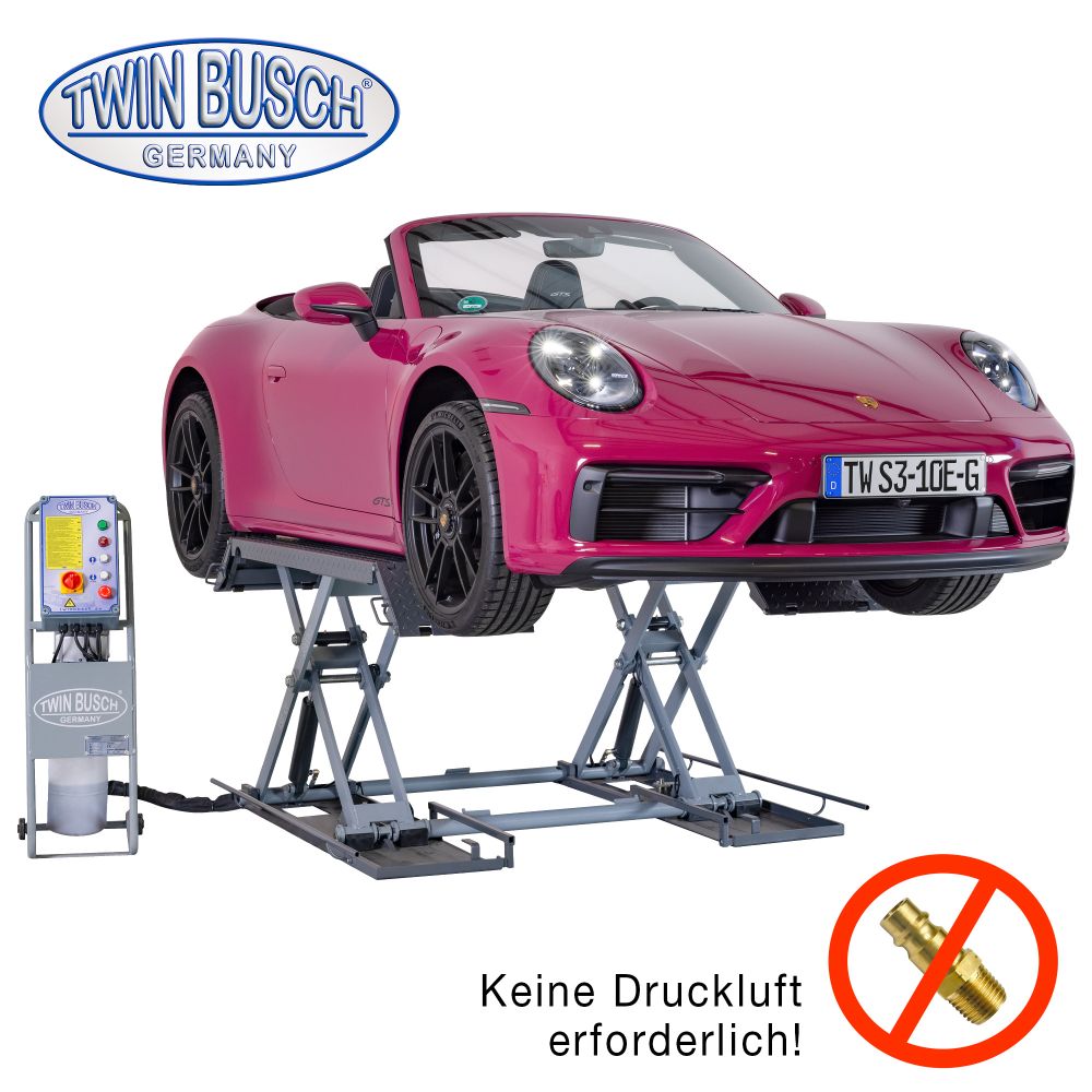 Reifendienst-Scherenhebebühne 3.0 t GREY-Line TWS3-10E-G-230