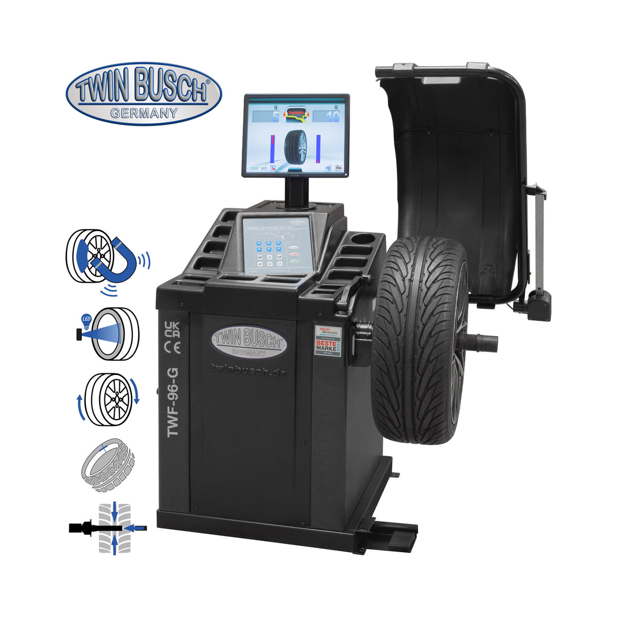 Reifenwuchtmaschine Twin Busch TWF-96-G